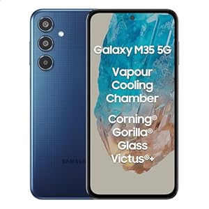 Samsung Galaxy M35 5G (Daybreak Blue,6GB RAM,128GB Storage)| Corning Gorilla Glass