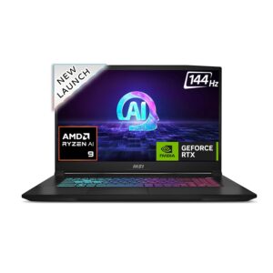 MSI Katana A17 AI, AMD 8th Gen. Ryzen 9 8945HS,Built-in AI, 44CM Laptop(16GB/1TB NVMe SSD