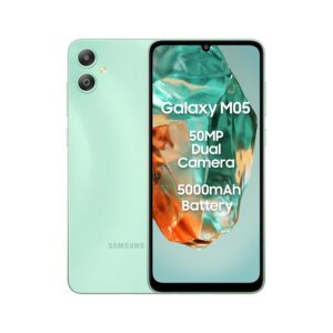 Samsung Galaxy M05 (Mint Green, 4GB RAM, 64 GB Storage) | 50MP Dual Camera | Bigger 6.7" HD+ Display